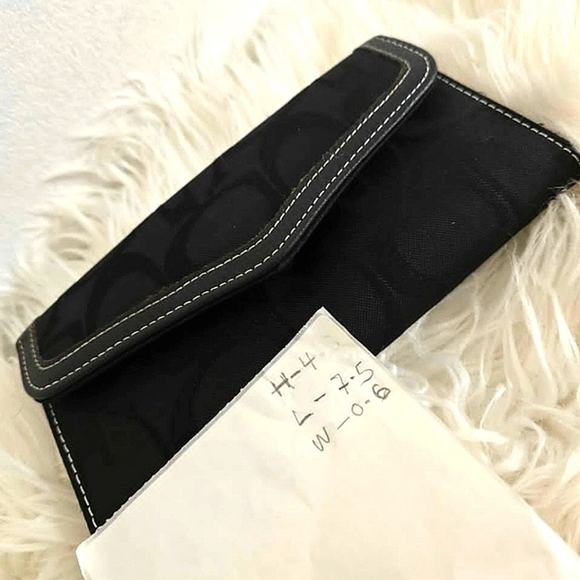 Guess Authentic Long Wallet Clutch Coin Pocket Signature Black🌴 - Picture 3 of 4